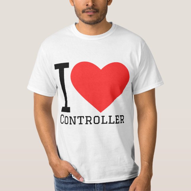 Camiseta Eu amo controle (Frente)