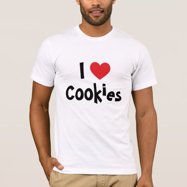 Camiseta Eu Amo Cookies (Frente)
