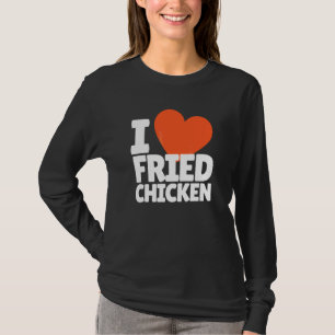 Camiseta Eu Amo Coração de Frango Frito Frango Frito