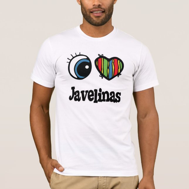 Camiseta Eu Amo (Coração) Javelinas (Frente)