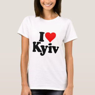 Camiseta Eu Amo Coração Kiev Quieve Ucrânia Ucr 