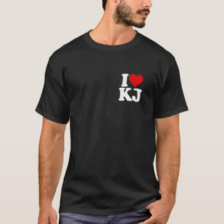 CAMISETA EU AMO CORAÇÃO KJ K J INICIAIS NOME APELIDO EM UMA