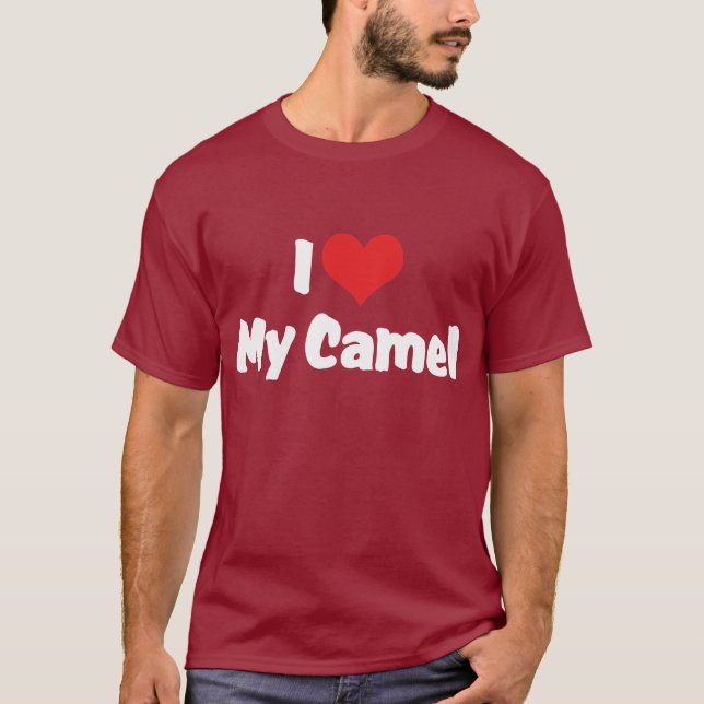 Camiseta Eu Amo Coração Meu Camelo (Frente)