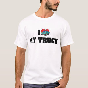 Camiseta Eu Amo Coração Meu Caminhão - Amante de Caminhão