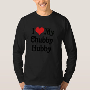 Camiseta Eu Amo Coração Meu Chubby Hubby Namorado Namorada
