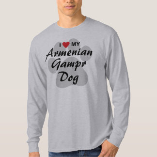 Camiseta Eu amo (coração) meu Gampr arménio