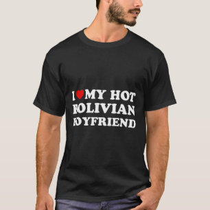 Camiseta Eu Amo (coração) Meu Gatinho Boliviano no Dia dos