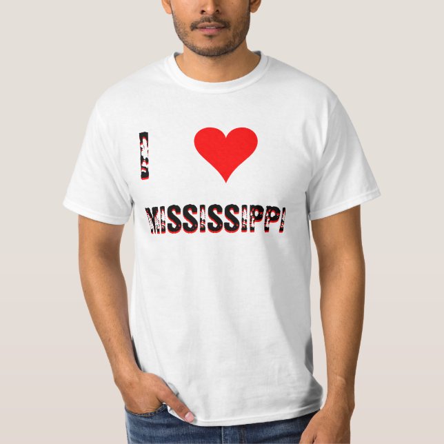 CAMISETA EU AMO (CORAÇÃO) MISSISSIPPI (Frente)