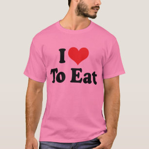Camiseta Eu Amo Coração Para Cozinhar - Amante Da Culinária