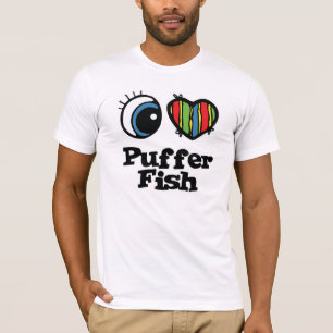 Camiseta Eu Amo (Coração) Peixe Balão