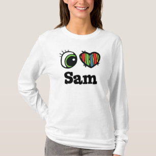 Camiseta Eu Amo (Coração) Sam
