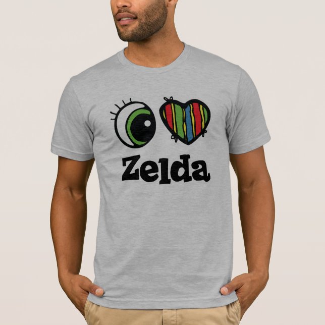 Camiseta Eu Amo (Coração) Zelda (Frente)