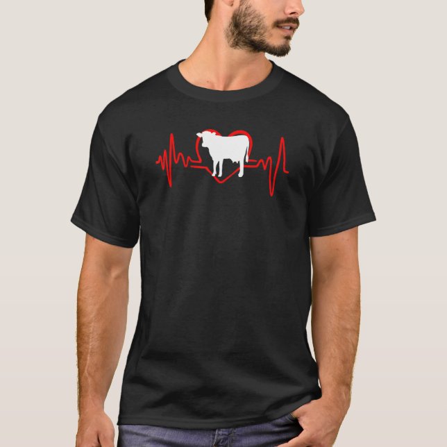 Camiseta Eu Amo Corações de Vacas (Frente)