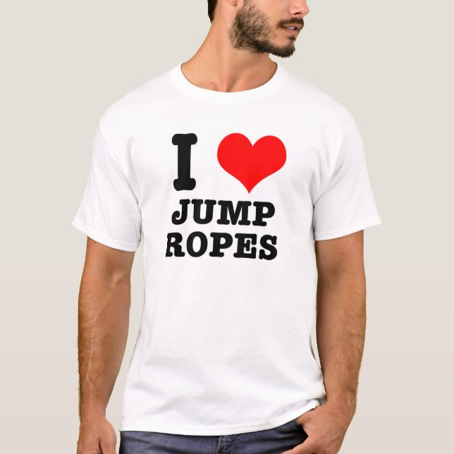 Camiseta EU AMO cordas de pular (Frente)