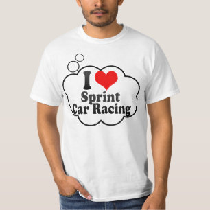 Camiseta Eu amo corridas de carros de Sprint