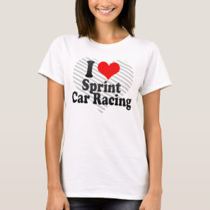 Camiseta Eu amo corridas de carros de Sprint