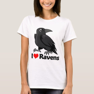 Camiseta Eu amo corvos