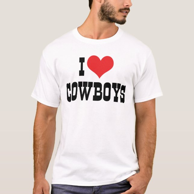 Camiseta Eu Amo Cowboys (Frente)