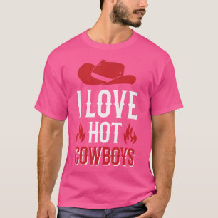 Camiseta Eu Amo Cowboys Hot Western Rodeo