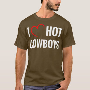 Camiseta Eu Amo Cowboys Quentes Funny Western Rodeo