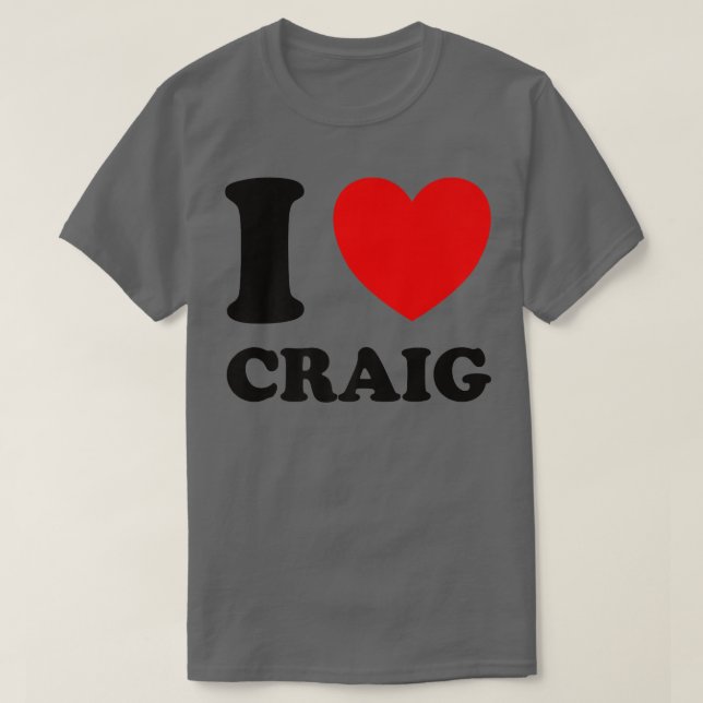 Camiseta Eu Amo Craig (Frente do Design)