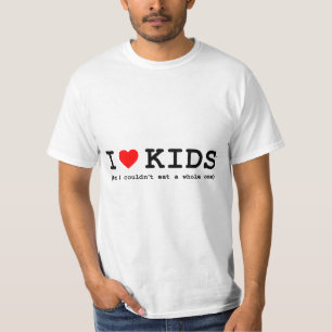 Camiseta Eu Amo Crianças (Mas Não Comeria Uma Inteira)