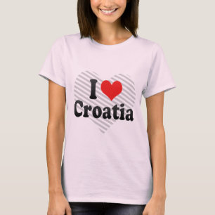 Camiseta Eu amo Croatia
