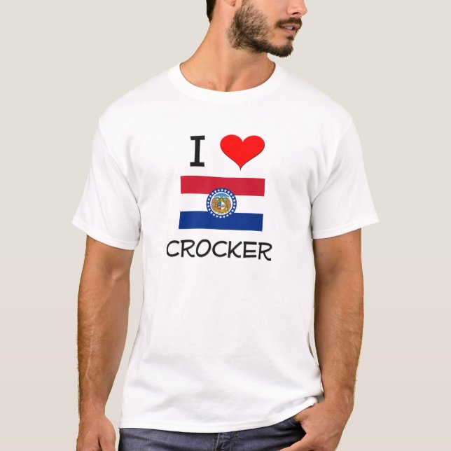 Camiseta Eu amo Crocker Missouri (Frente)