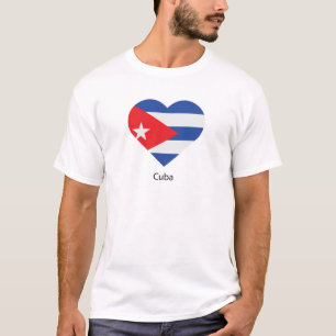 Camiseta Eu amo Cuba