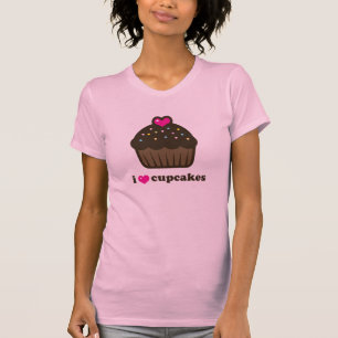 Camiseta eu amo cupcakes!