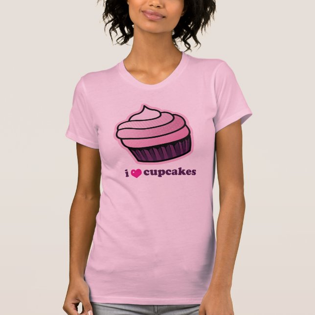 Camiseta eu amo cupcakes! (Frente)