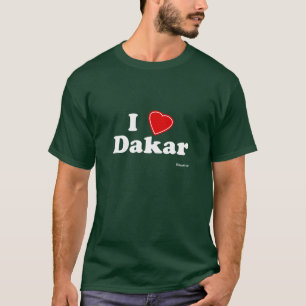 Camiseta Eu amo Dacar