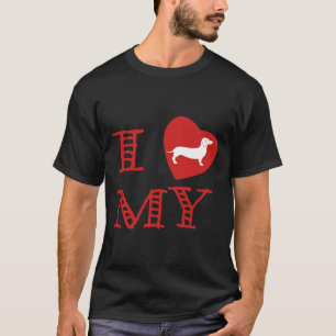 Camiseta Eu Amo Dachshund