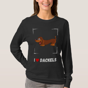 Camiseta Eu Amo Dachshund