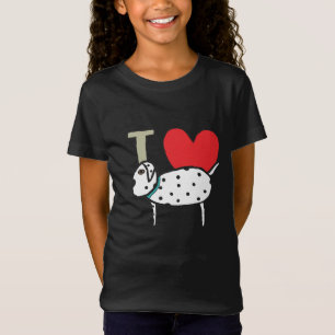 Camiseta Eu amo Dalmatianos