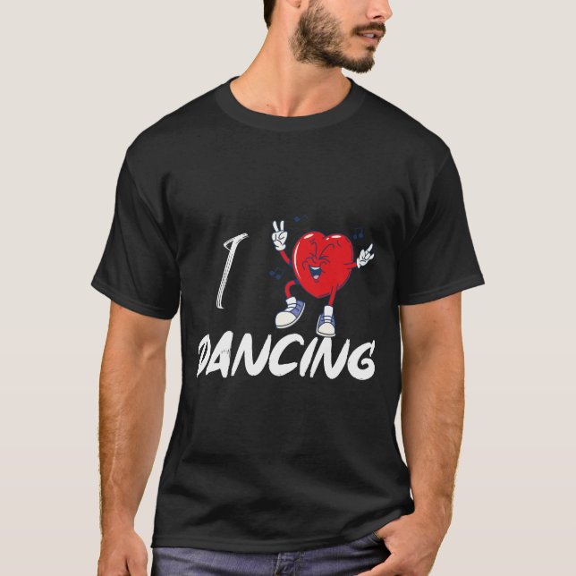 Camiseta Eu amo dançar Camiseta- (Frente)
