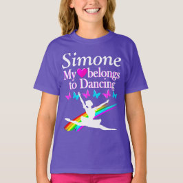 CAMISETA EU AMO DANÇAR PERSONALIZADO PARA CAMISECER