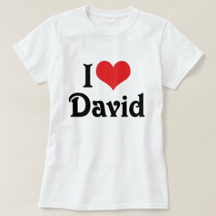 Camiseta Eu Amo David