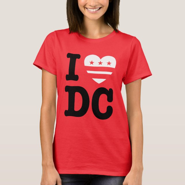 Camiseta Eu amo DC (Frente)