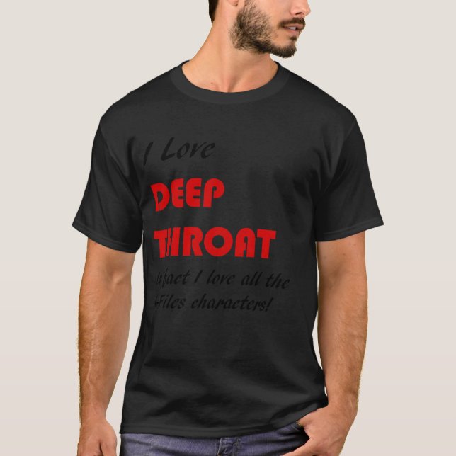 Camiseta Eu Amo Deephroat engraçado (Frente)