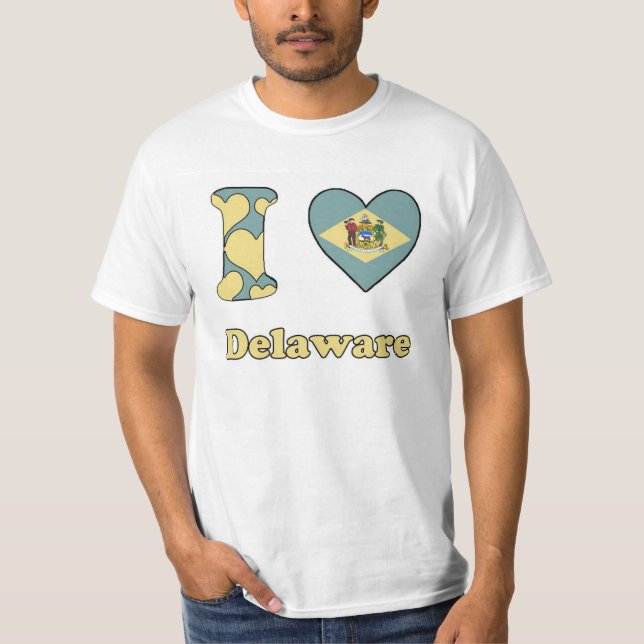 Camiseta Eu amo Delaware (Frente)