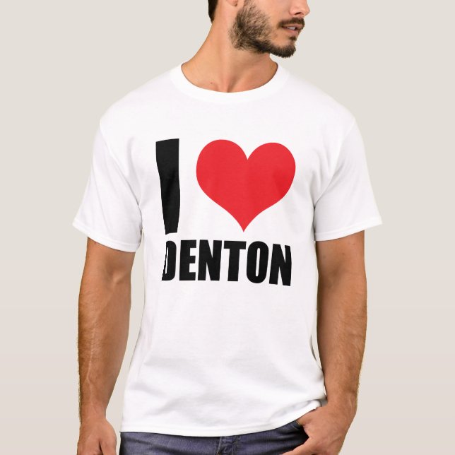 Camiseta Eu amo Denton (Frente)
