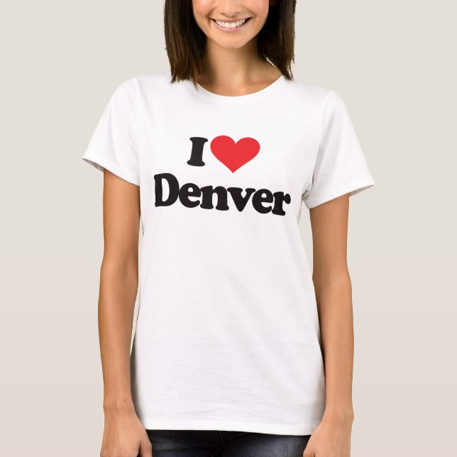 Camiseta Eu amo Denver (Frente)