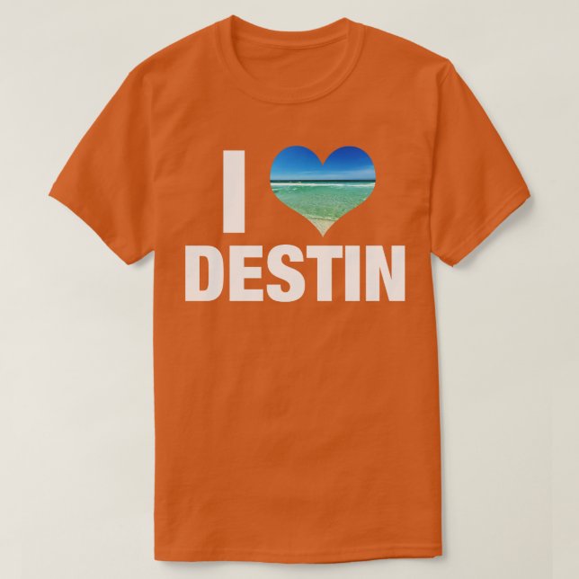 Camiseta Eu Amo Destin Flórida (Frente do Design)