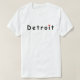 Camiseta Eu amo Detroit (Frente do Design)