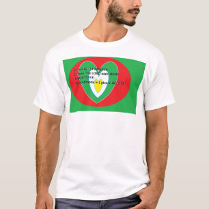 Camiseta Eu amo DEUS EU SOU. Eu abençoo O SENHOR DEUS JESUS