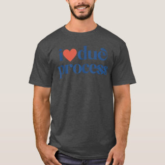 Camiseta Eu Amo Devido Processoankop garota vintage