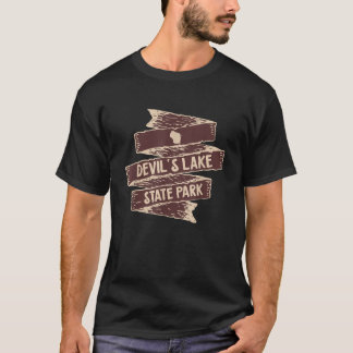 Camiseta Eu Amo Devils Lake State Park Wisconsin WI A Camin