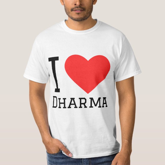 Camiseta Eu amo Dharma (Frente)