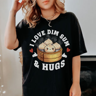 Camiseta Eu Amo Dim Sum & Hugs